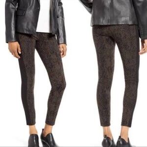Lysse Laura Snakeskin Print Ponte Leggings small